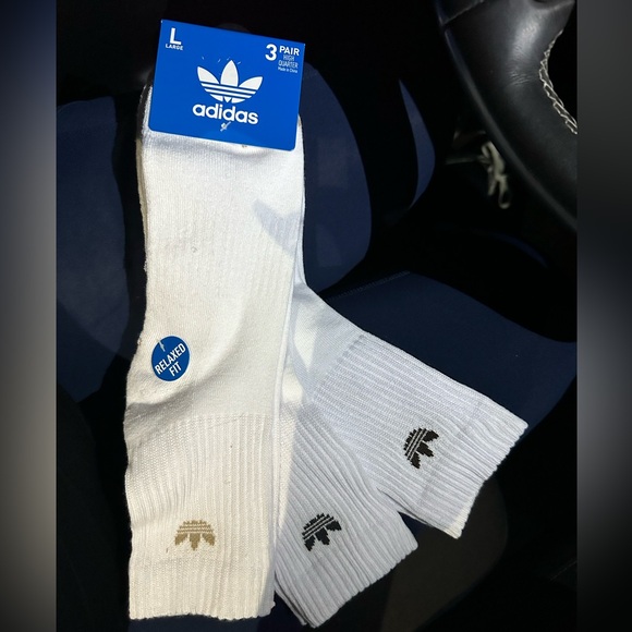 Adidas High Quarter Socks 3 Pair - Picture 4 of 4